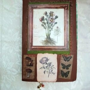 Vintage botanical themed junk journal